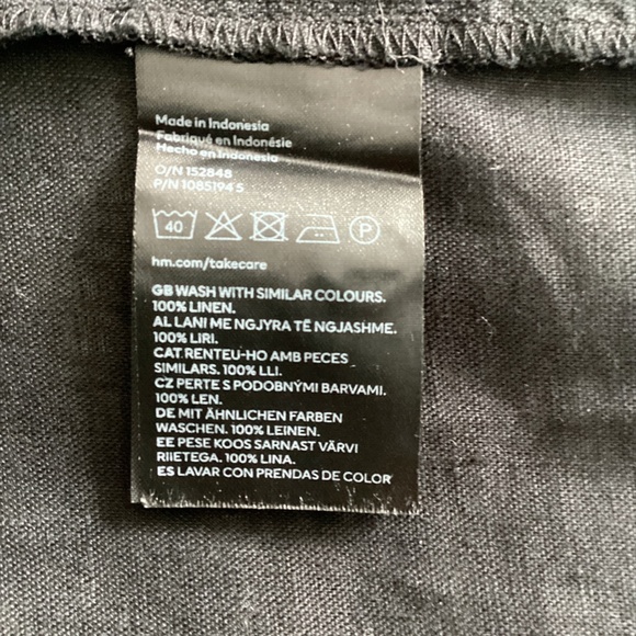 Linen Shirt - H&M - Black - Large - Picture 5 of 5